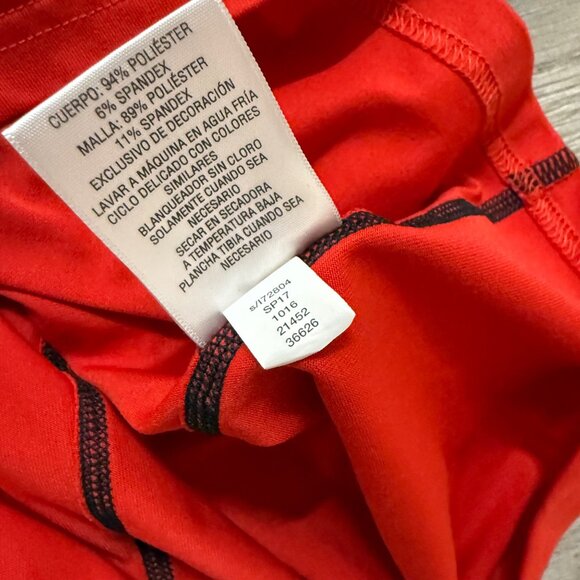 ID Ideology Colorblock Performance Shirt Size L Red Black Long Sleeve Athleisure - Picture 11 of 16